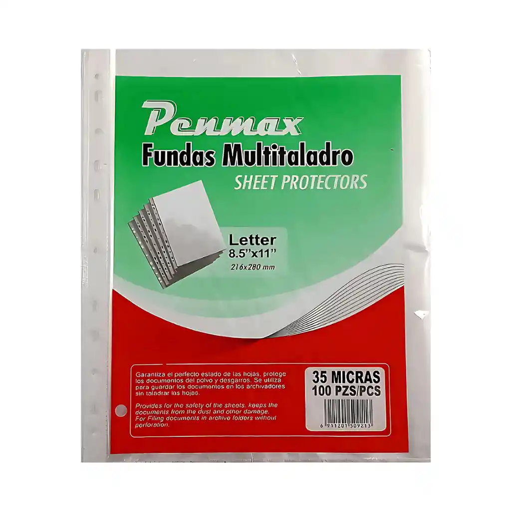 Protectores De Hojas Delgado Carta X100