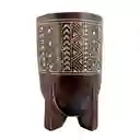 Recipiente Deco Concepts Savanna 11x17x11cm Marron Poliresina