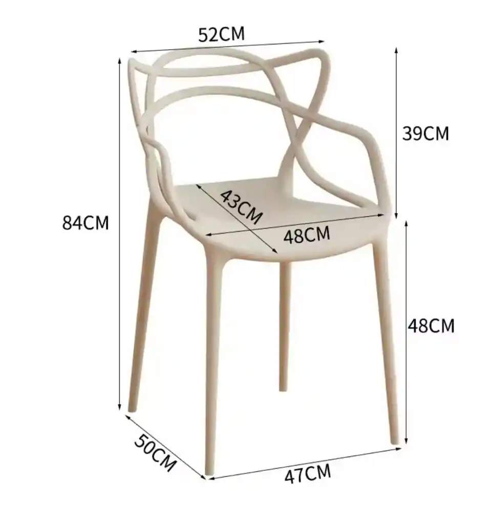 Silla Mariposa Decorativa 83x50cm