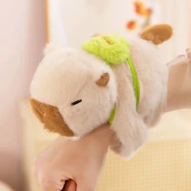 Pulsera Peluche Capibara Cola Giratoria Luz Y Sonido