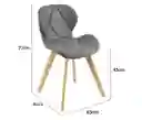 Silla Moderna Acolchada 72cmx43cm