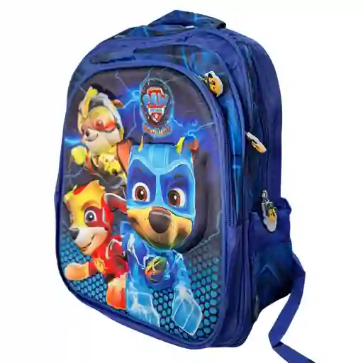 Morral Maleta Escolar Paw Patrol Azul Niños Oficio