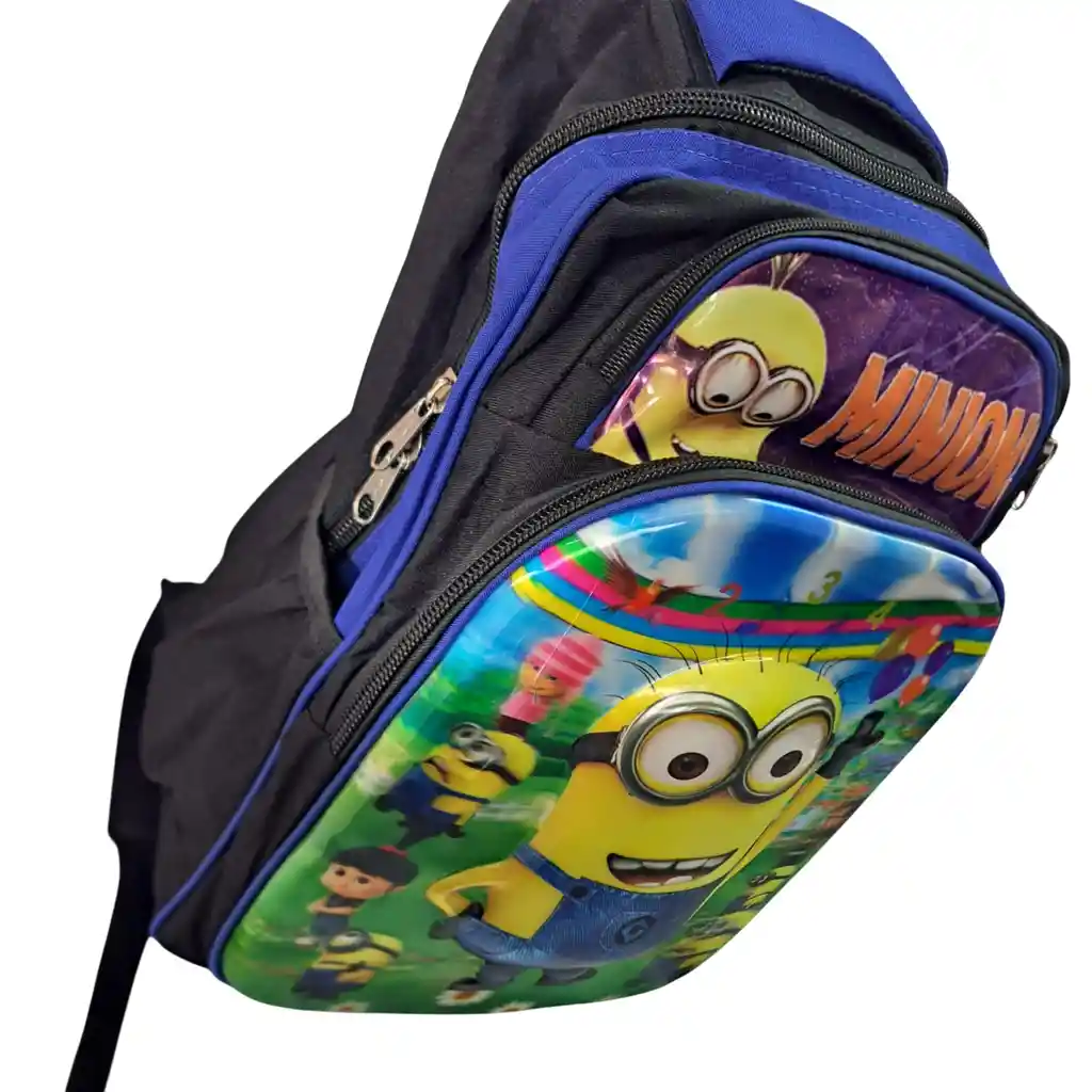 Morral Maleta Escolar 3d Minions Niño Morral Escolar Grande
