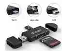Otg 6 En 1 – Lector De Tarjetas Type-c / Usb / Micro Usb Multilector/ Lector De Memorias