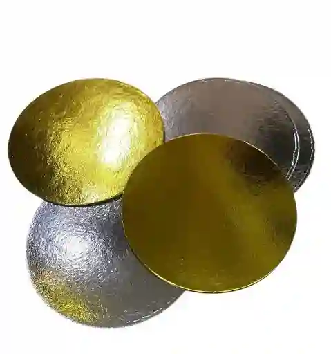 Bases Cartón 9 Cms Doble Faz, Blondas De Cartón