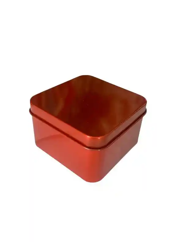 Tarros Hojalata 4x4x4 Cms Rojo, Tarros Metálicos