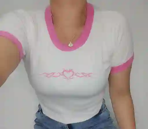 Blusa Corta En Rib
