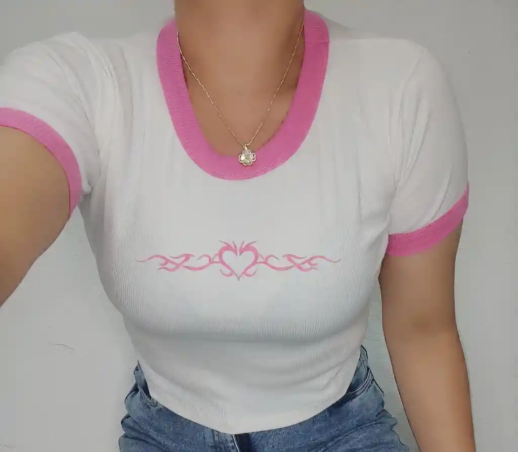Blusa Corta En Rib
