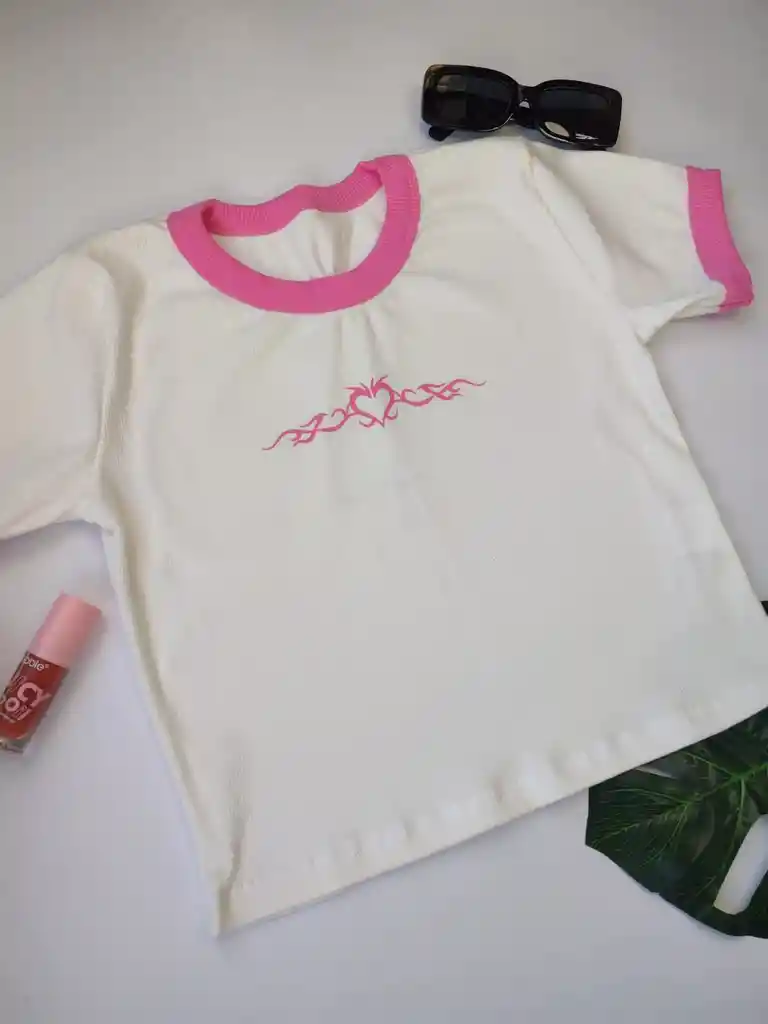 Blusa Corta En Rib