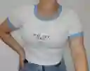 Blusa Corta En Rib