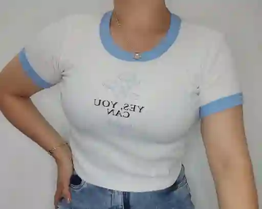 Blusa Corta En Rib