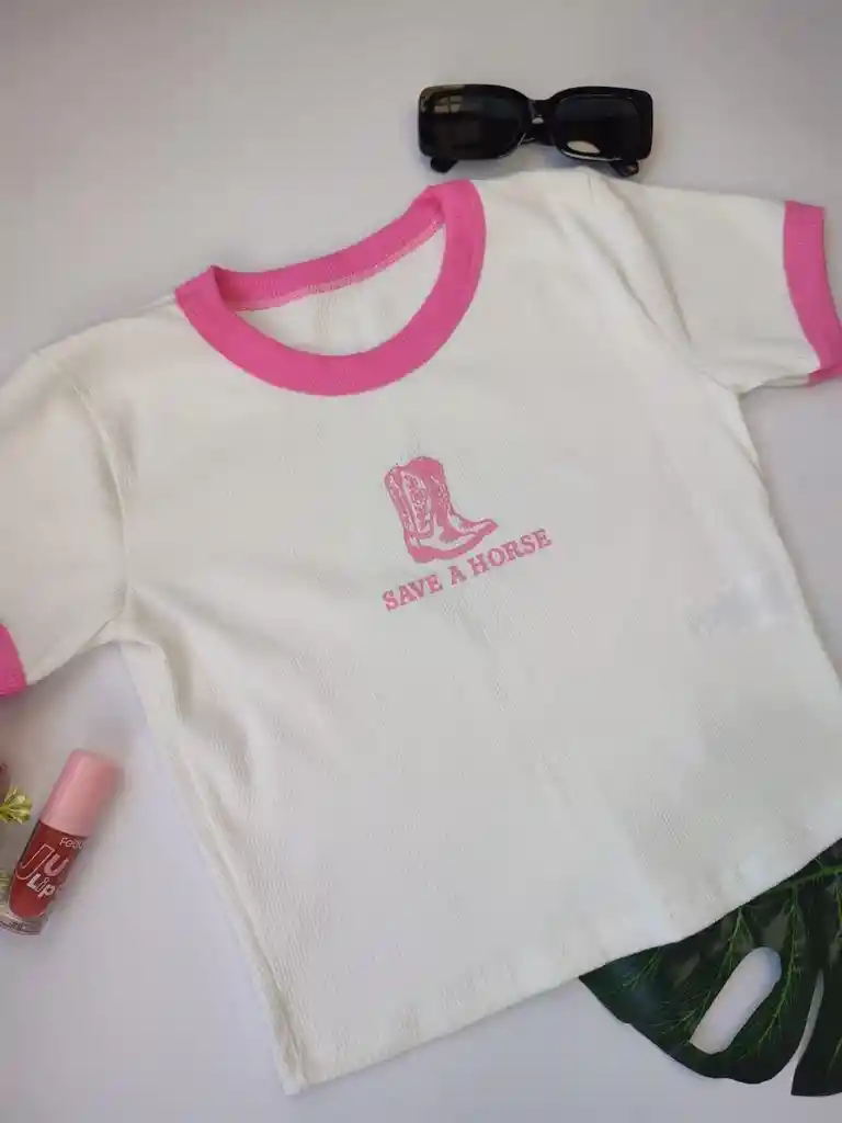 Blusa Corta En Rib