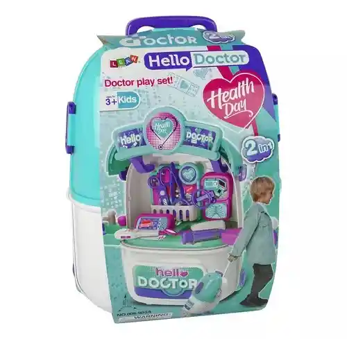 Maleta Juguete Doctor 2 En 1 Portatil