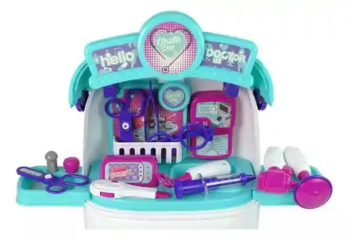 Maleta Juguete Doctor 2 En 1 Portatil