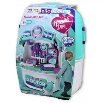 Maleta Juguete Doctor 2 En 1 Portatil