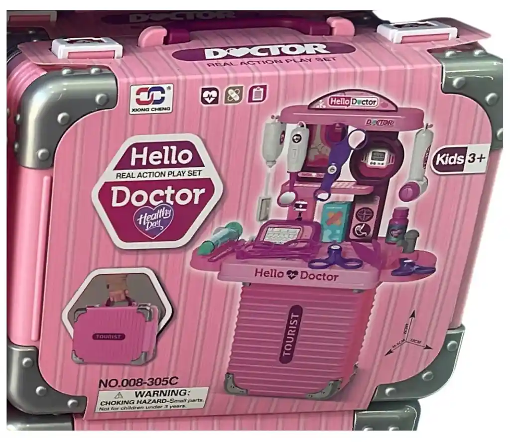 Juguete Hello Doctor Para Niña Mini Maleta Healthy Day