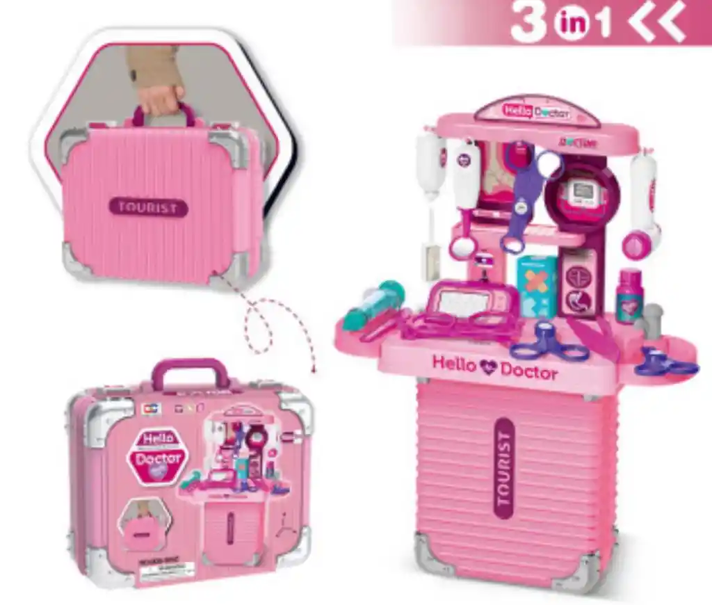 Juguete Hello Doctor Para Niña Mini Maleta Healthy Day