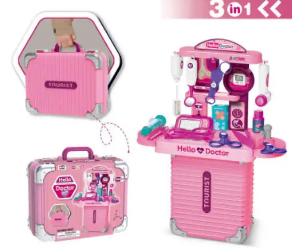 Juguete Hello Doctor Para Niña Mini Maleta Healthy Day