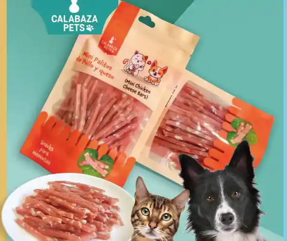 Snack Mascota Mini Palitos De Pollo Y Queso