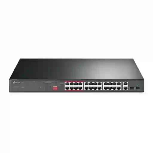 Switch Tplink 24-puertos 10/100mbps + 2-port Gigabit Poe+ No Gestionable