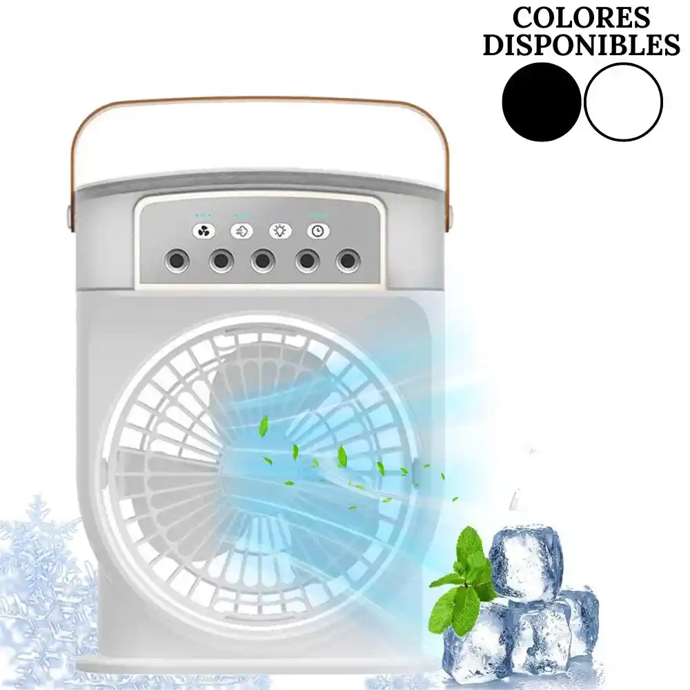 Ventilador Enfriador Humidificador Difusor De Aromas 600 Ml