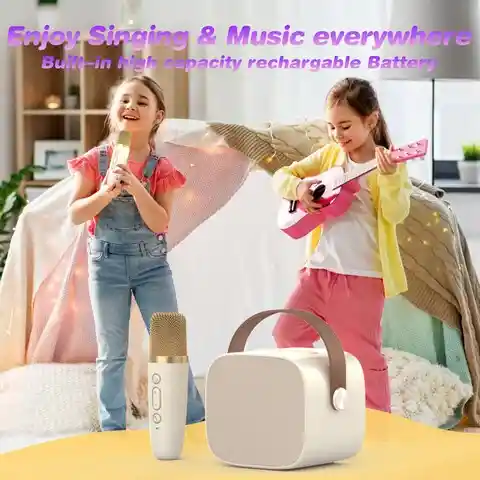 Parlante Bluetooth Karaoke + Micrófono Inalámbrico As-202