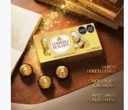 Ferrero Rocher Bombón De Chocolate Y Avellana X 8 Und