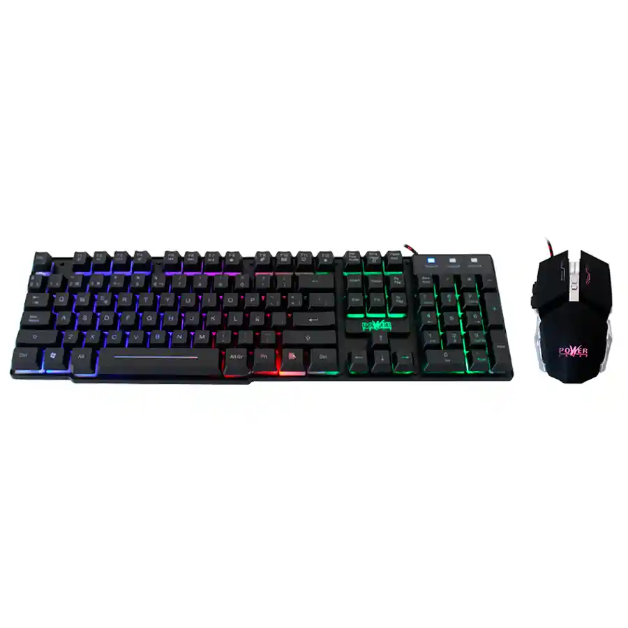Kit De Teclado Y Mouse Y Padmouse Power Group Gc801 3 En 1