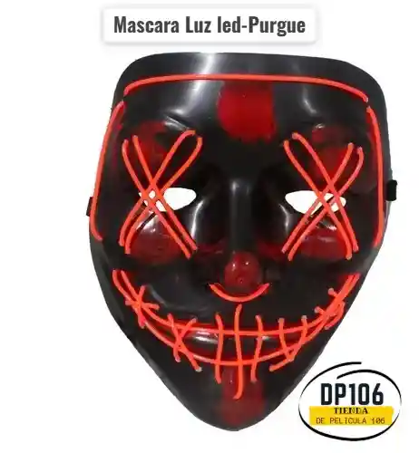 Mascara Purge Luz Led Halloween