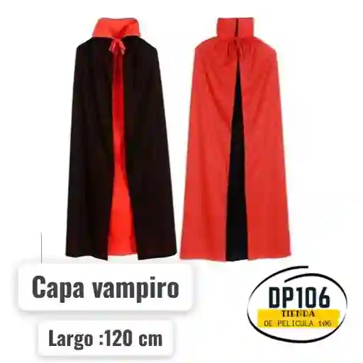Capa Vampiro Doble Faz Halloween