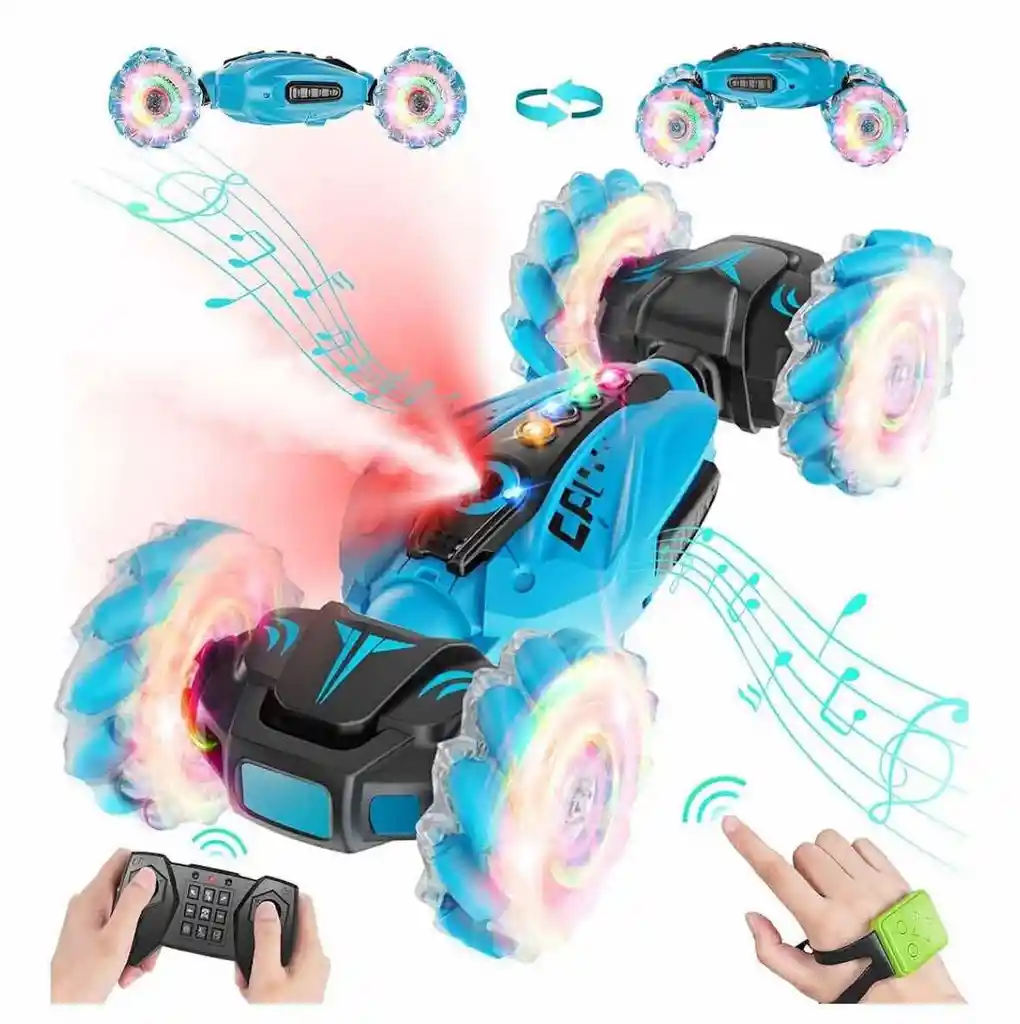 Carro Acrobata Con Manilla De Sensor De Movimientos Y Control Remoto