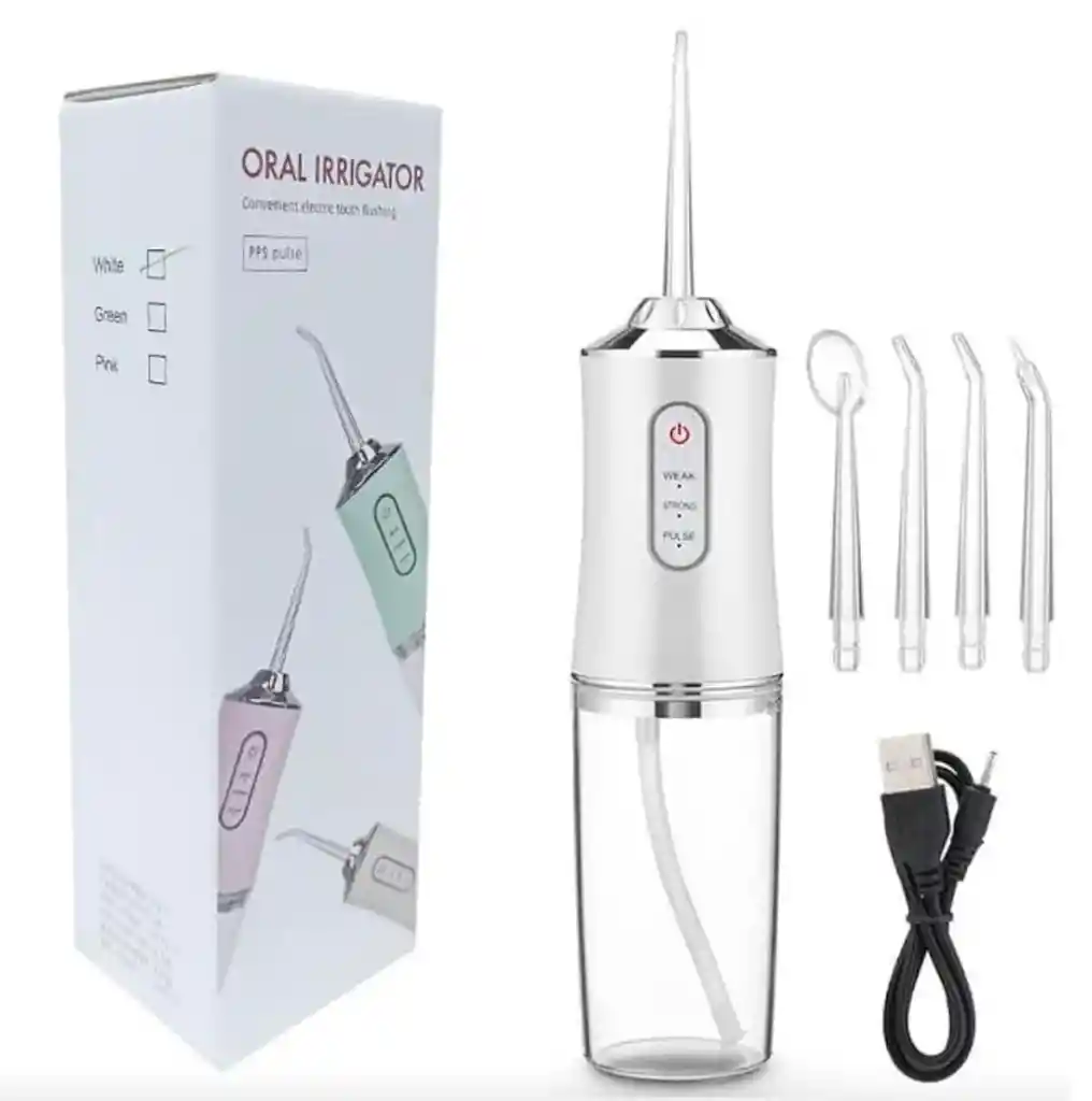 Irrigador Bucal Recargable Blanco