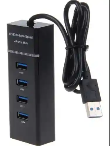 Hub Usb Multiplicador 4 Puertos Usb Luz Led Pc Notebook Full