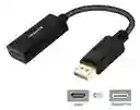 Convertidor Adaptador Dp Displayport Macho A Hdmi Hembra 4k