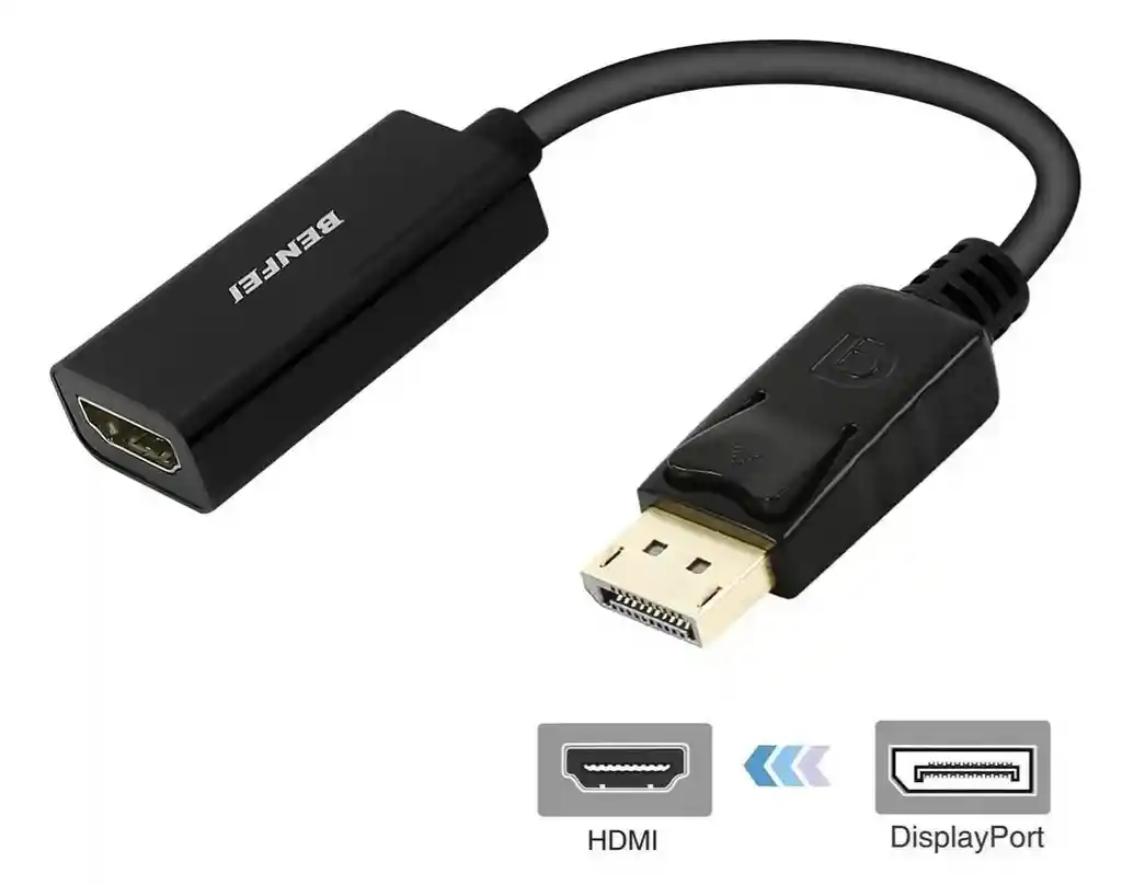 Convertidor Adaptador Dp Displayport Macho A Hdmi Hembra 4k
