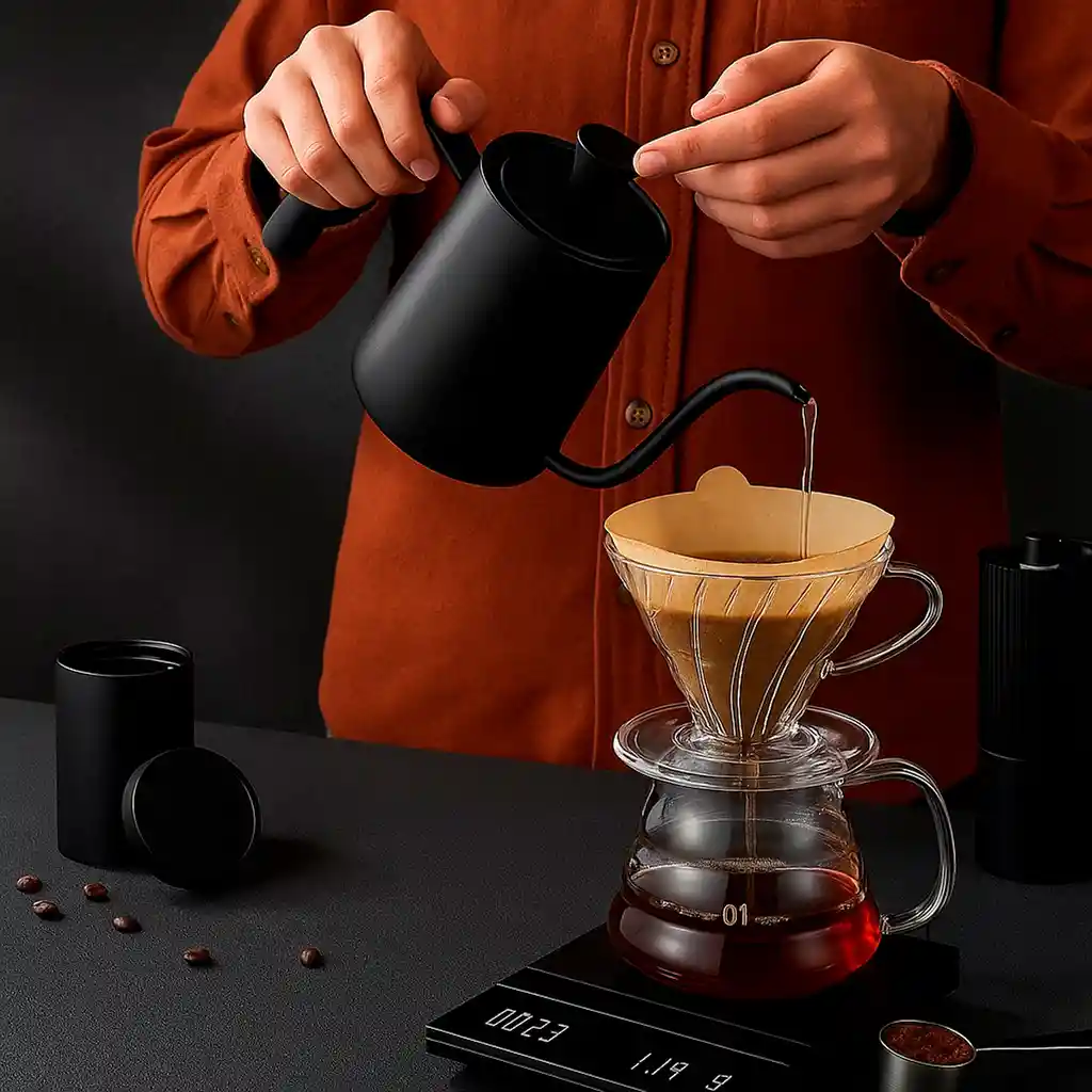 Filtro Cafetera Papel V60 Dripper Café Paquete X100 Unidades 2-4 Tazas