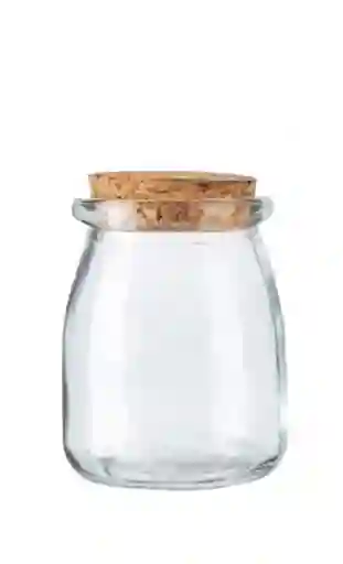 Frasco Vidrio 100 Ml Con Corcho Plano