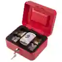 Caja Menor Fuerte Pequeña Metálica Llave Guarda Plata Dinero