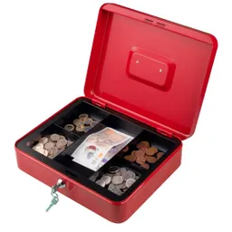 Caja Menor Fuerte Mediana Metálica Llave Guarda Plata Dinero