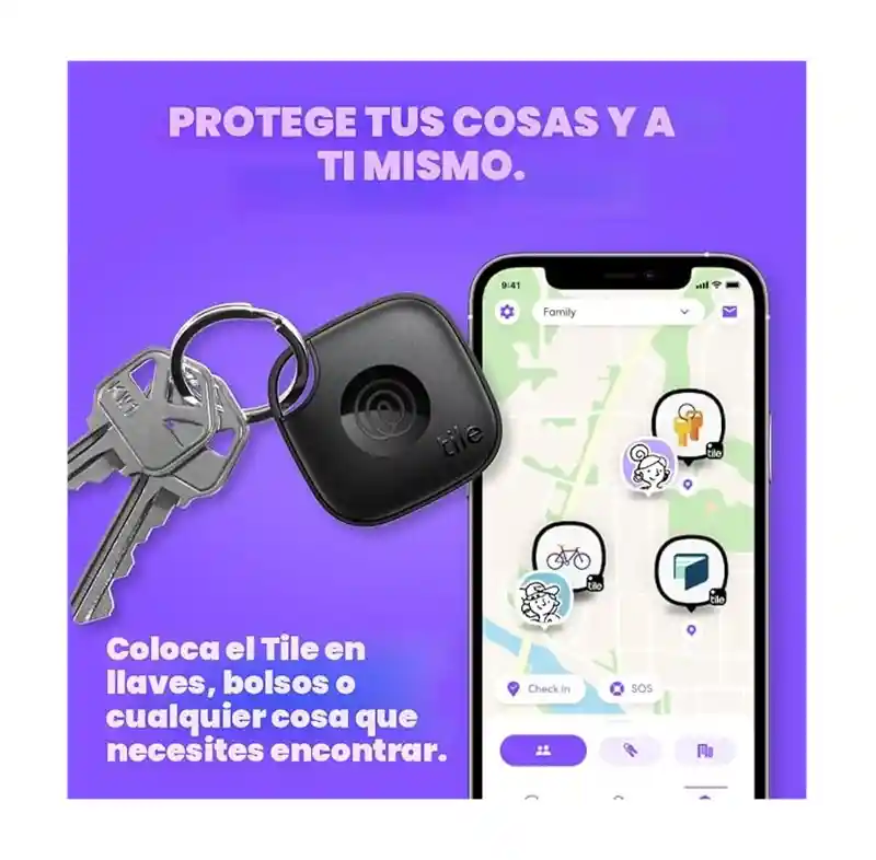 Tile By Life360 Essentials-rastreador Con App Ios/android X4