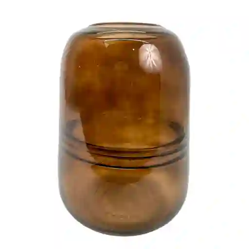 Florero Concepts Savanna 18x23x18cm Marron Vidrio