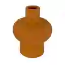 Florero Concepts Savanna 13x16x13cm Naranja Ceramica