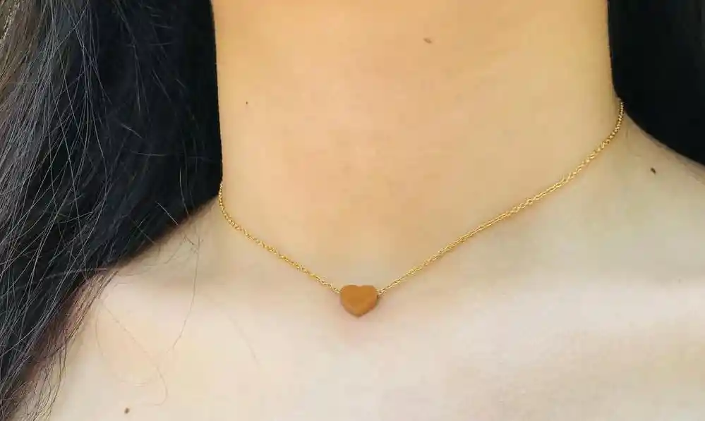 Cadena De Corazón Elaborada En Acero Inoxidable De Alta Calidad