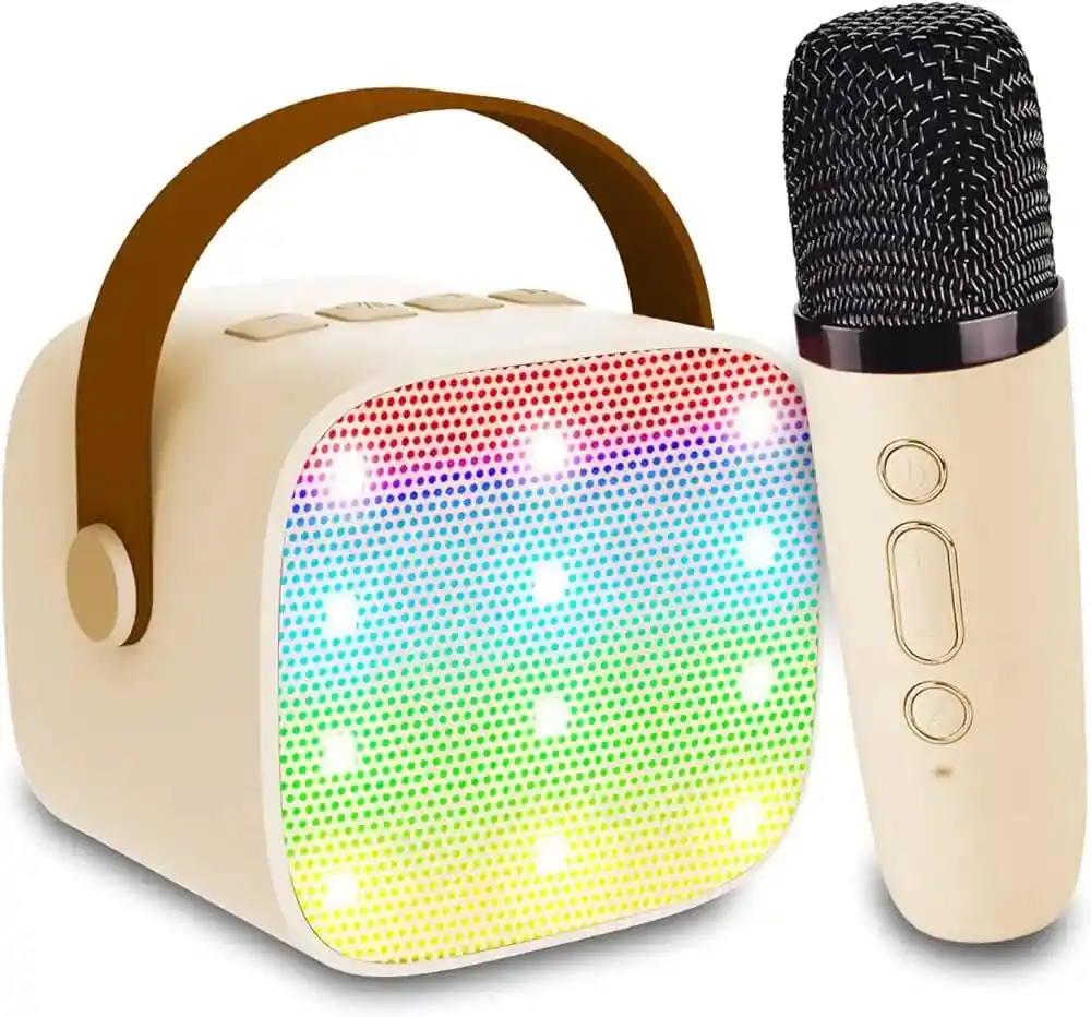Parlante Bluetooth Karaoke + Micrófono Inalámbrico As-202