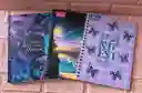 Cuaderno Argollado Cuadros Dama Grande Pasta Dura Expresarte 80 Hojas