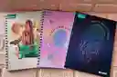 Cuaderno Argollado Cuadros Dama Grande Pasta Dura Expresarte 80 Hojas