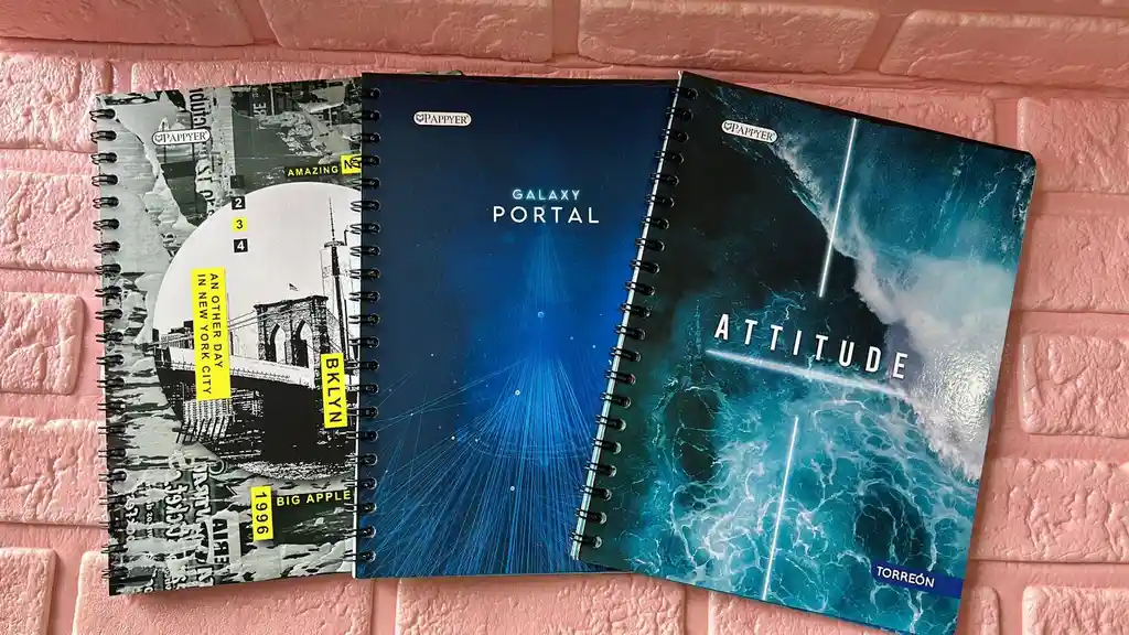 Cuaderno Argollado Cuadros Caballero Grande Economico Pappyer 80 Hojas