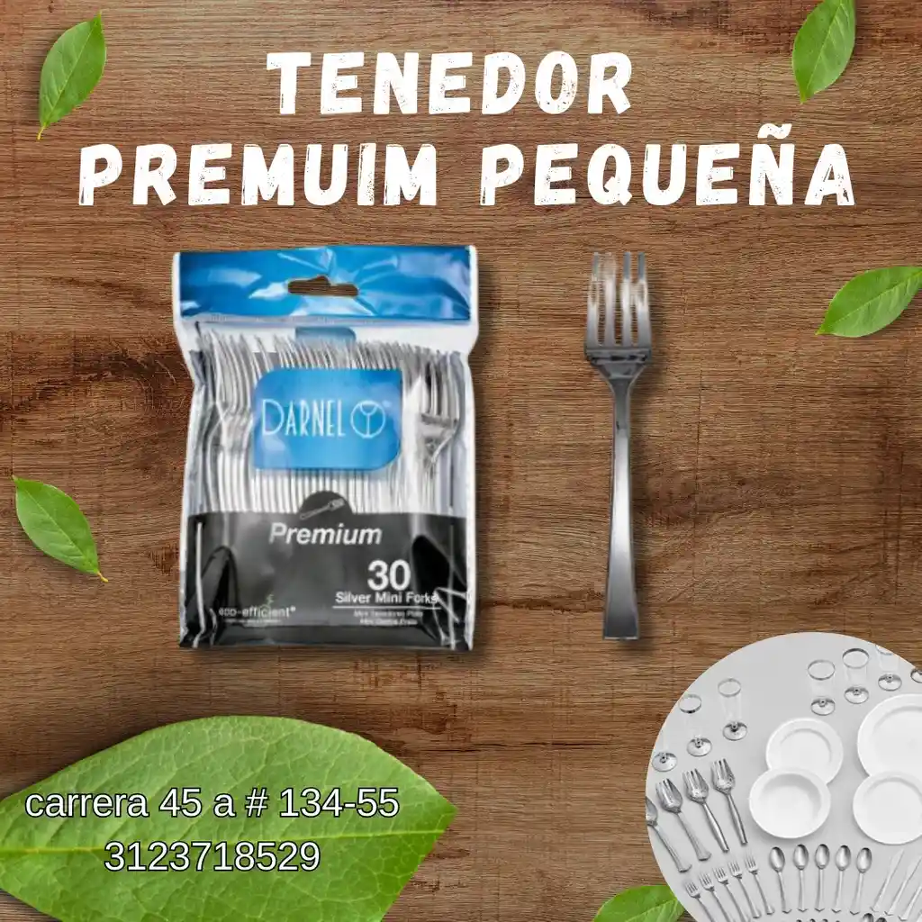 Tenedor Premium Pequeño Darnel X 30 Und