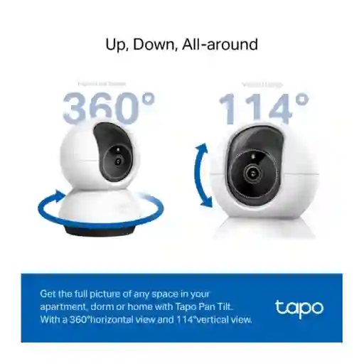 Cámara De Vigilancia Wi-fi De 360 Grados Con Vista 2k 4mp Y Detección Ia Avanzada
