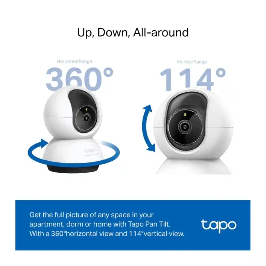 Cámara De Vigilancia Wi-fi De 360 Grados Con Vista 2k 4mp Y Detección Ia Avanzada